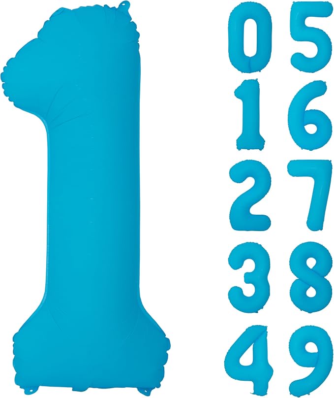 40 in Blue Number Balloon 1 Blue Fluorescent Birthday balloon Number 1 | Helium by Exquisitehighqualitypartydecorationstomeetyoureveryneed%EF%BC%81