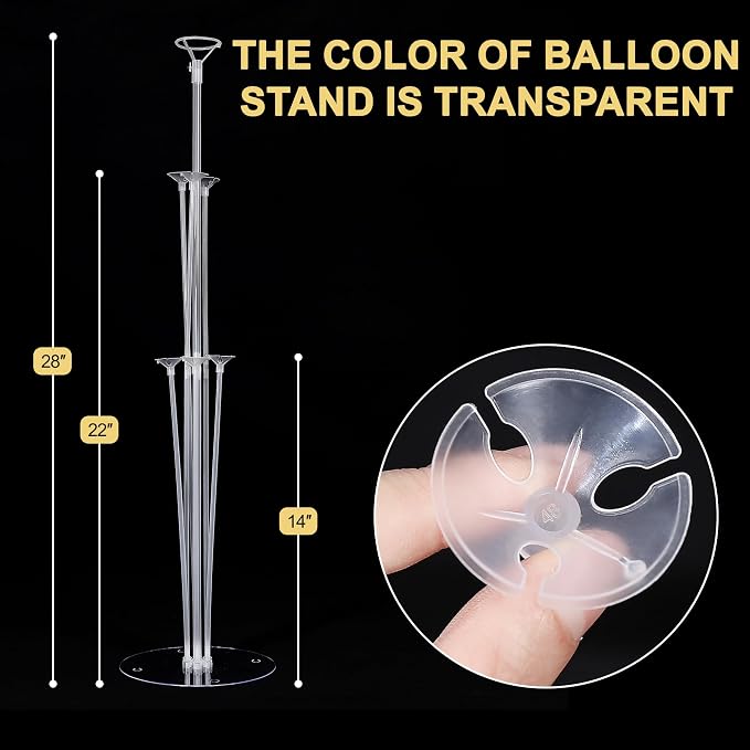 6 Sets Balloon Stand Kit, Balloons Sticks Holder - Image 2