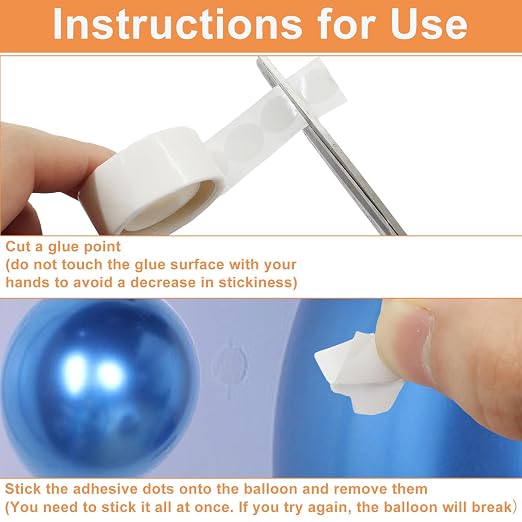2000 Pcs Clear Glue Dots Double Sided Removable Adhesive Dots | Balloon - Image 3