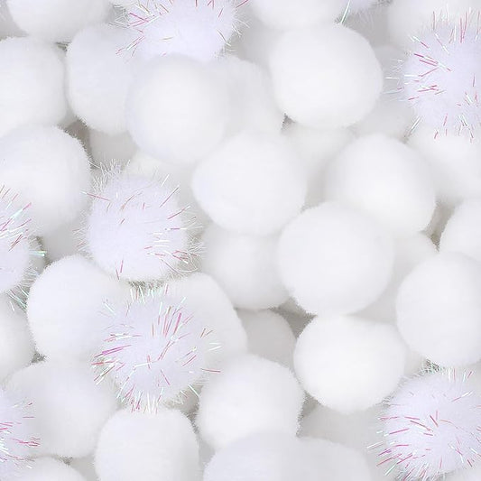 Phinus 200 PCS Pom Poms, 1 Inch Pompoms by Phinus