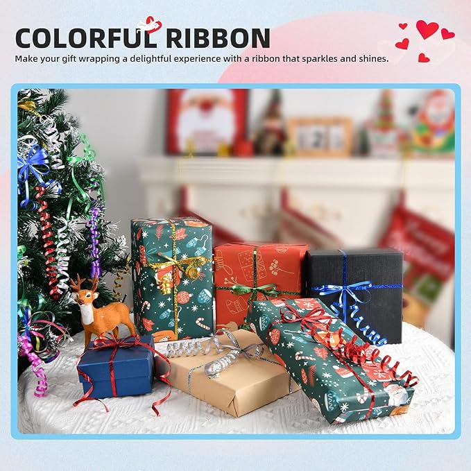 Silver Ribbon, 500 Yard Curling Ribbon - Image 5
