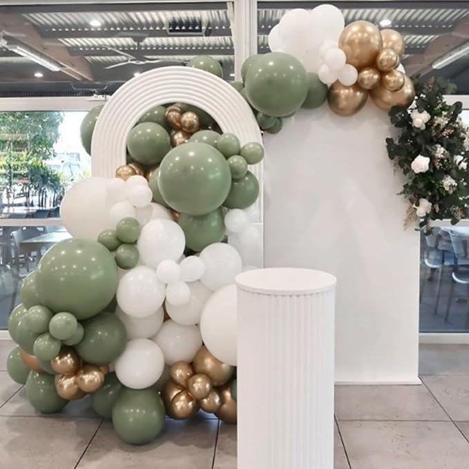 Sage Green Balloons 12 inch, Light Pastel Green Latex 50pcs Party Balloons | - Image 6