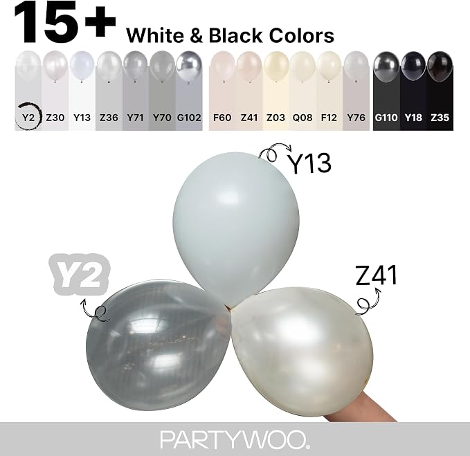 PartyWoo Clear Balloons 155pcs Different Sizes of 18 12 10 5 Inch Transparent - Image 4
