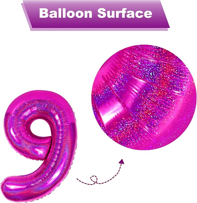 Laser Hot Pink 6 Balloon - Image 7
