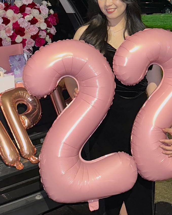 Pearl Pink Number 6 Balloon 40 Inch - Image 8