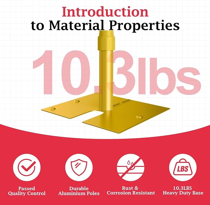 EMART 12x10ft Heavy Duty Backdrop Stand Frame - Image 2
