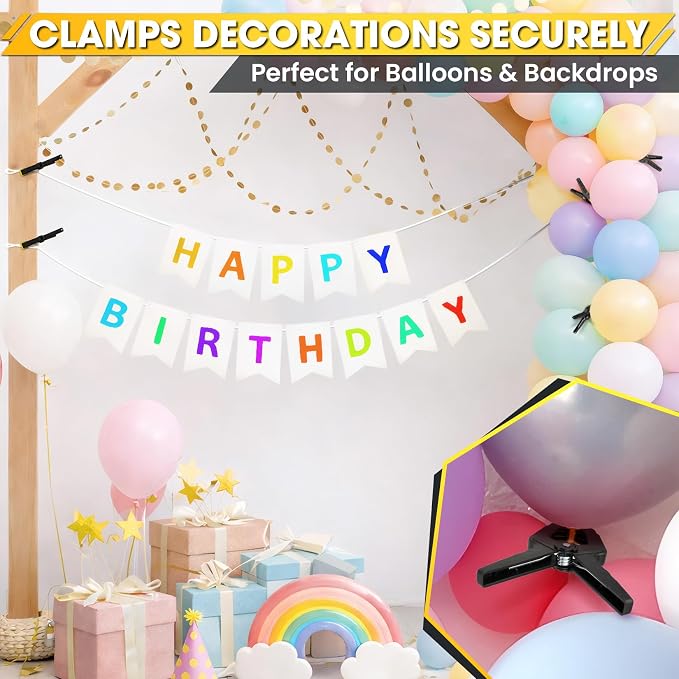 Spring Clamp, 18 Pack Plastic Balloon Clips, Heavy Duty Clamps - Image 8