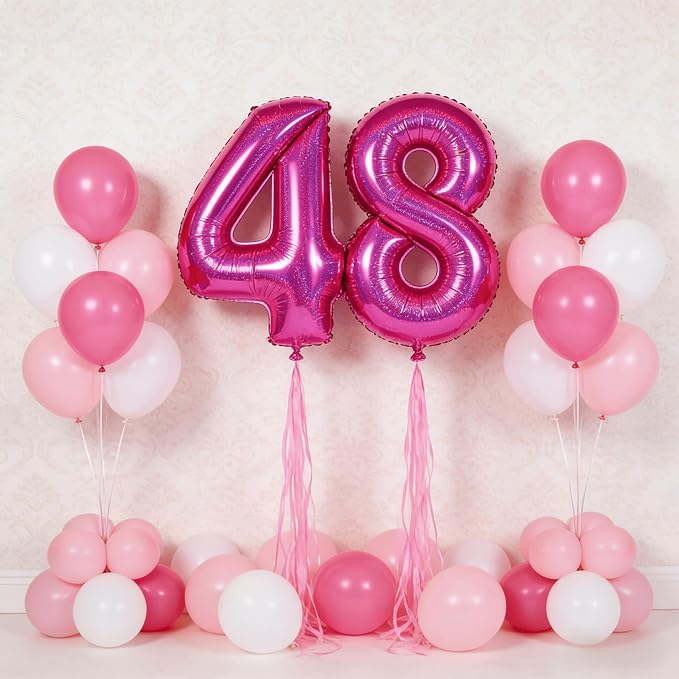 Laser Hot Pink 8 Balloon - Image 9
