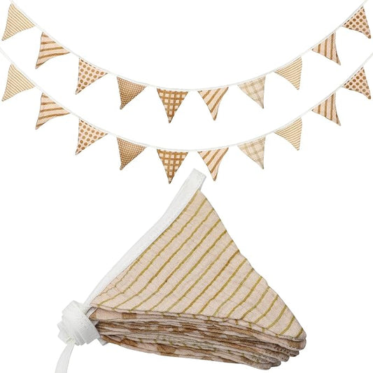 Oudain 2 Pcs Pennant Banner Flags Nursery Garland Triangle Bunting Flags by Oudain