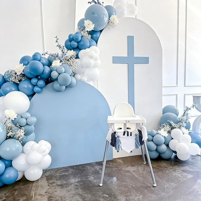 Dusty Blue Balloon Arch Kit, Wedding Decorations - Image 4