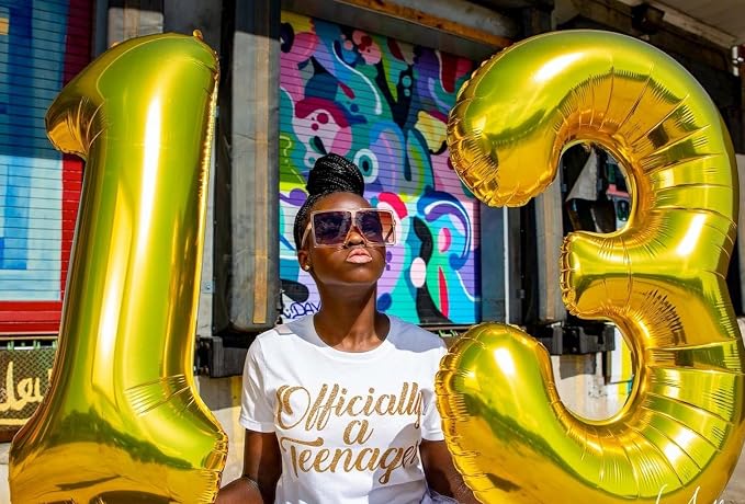 13 Balloon Numbers 40Inch for 13th Year Old Birthday Decorations, Inflation - Image 2