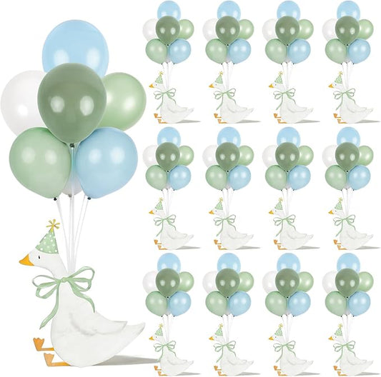 6 Sets One Silly Goose Birthday Decoration Silly Goose Baby Shower Tabletop by Unknown