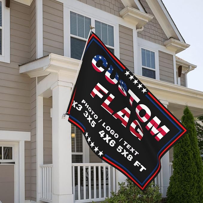 Custom Flag 5X8 Ft Custom Flags Add Your Text/Logo/Photo Personalized Funny Flag - Image 3