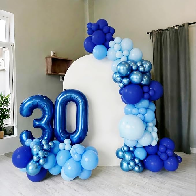Lukiituke Blue Balloons, Graduations, Baseball Party Decorations - Image 5