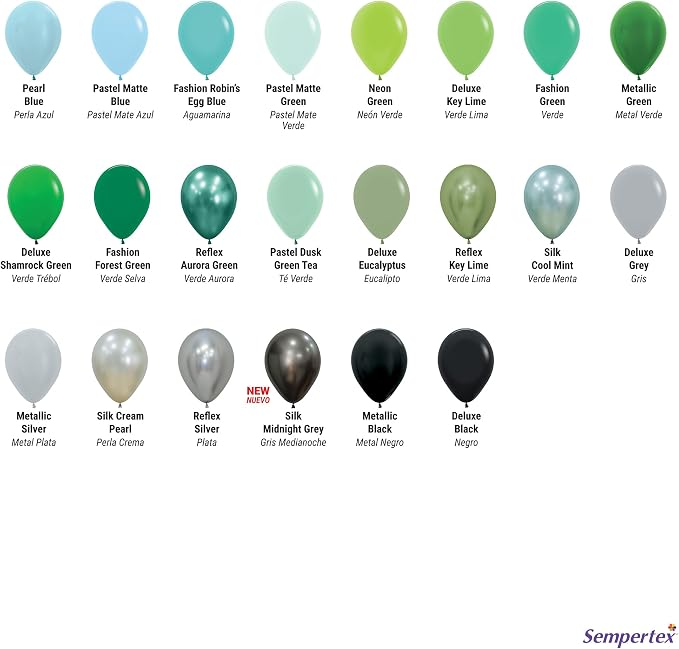 Sempertex Round Pastel Matte Blue Balloons, 18 Inch, Graduation, Baby Shower - Image 8
