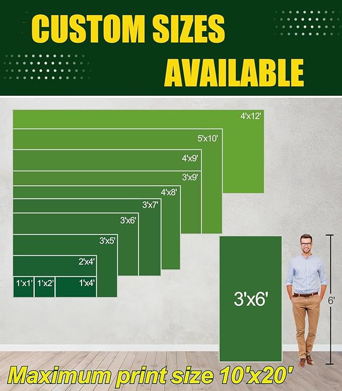 Custom Banner 1ft x 2ft Custom Vinyl Banner Backdrop - Image 6