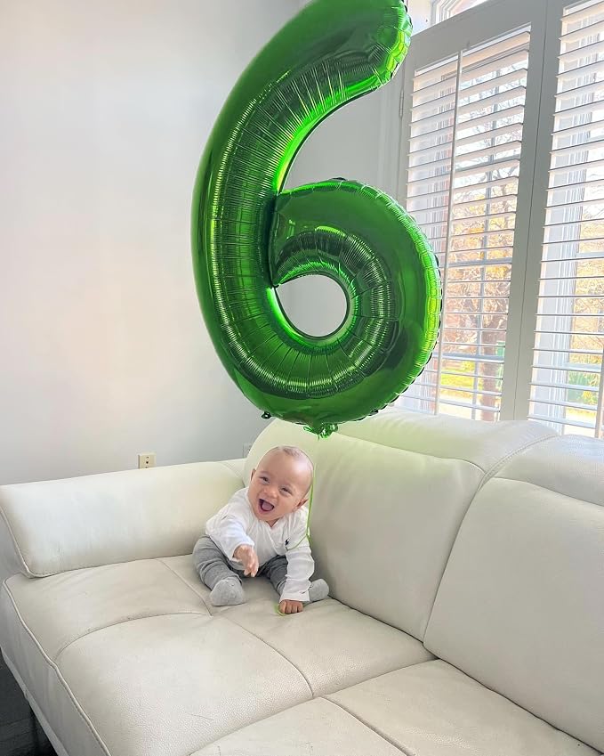 Green Number 16 Balloon 40 Inch - Image 2