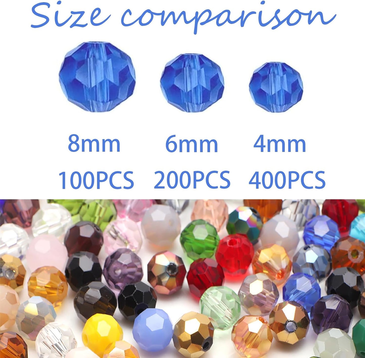 6MM Crystal Glass Beads - 200PCS Yellow Rondelle Series Round Crystal for Jewelry Making