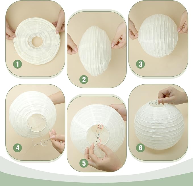 20Pcs Paper Lanterns Decorative - Image 6