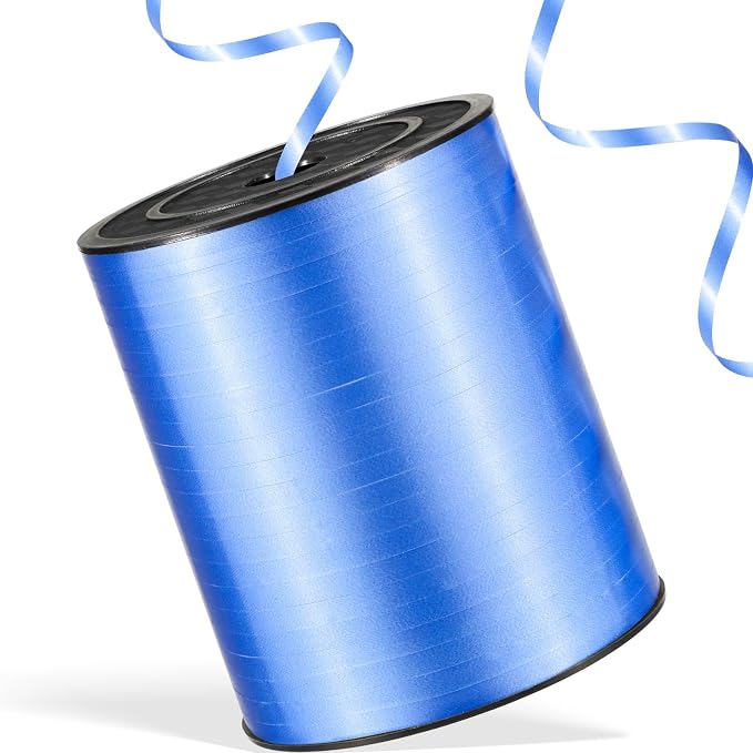 600 Yards Blue Curling Ribbon 1/5‘’ Blue Balloon String by Unknown