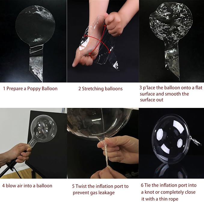 20 PCS Bobo Balloons Transparent Bubbles Balloon - Image 3