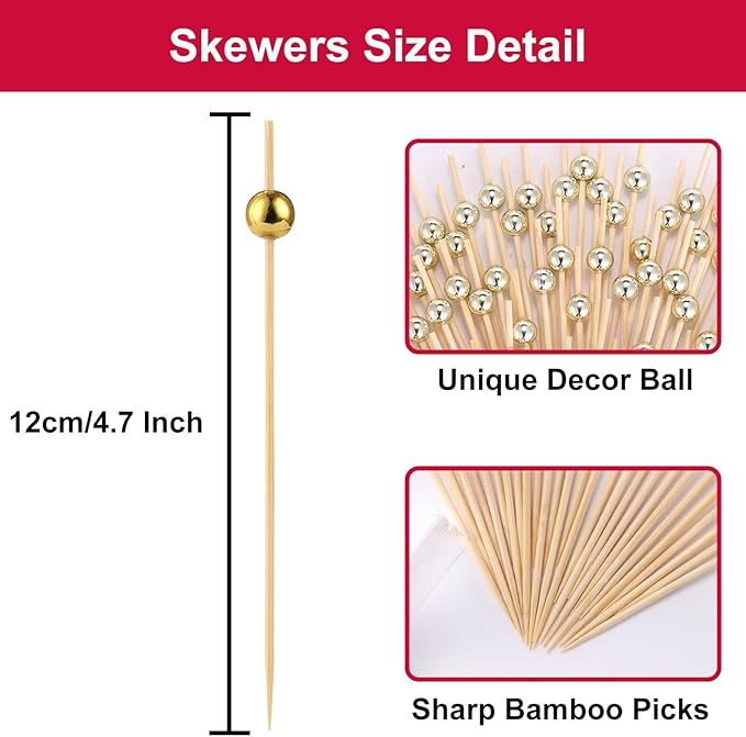 200 PCS Cocktail Picks, Fancy Toothpicks - Image 2