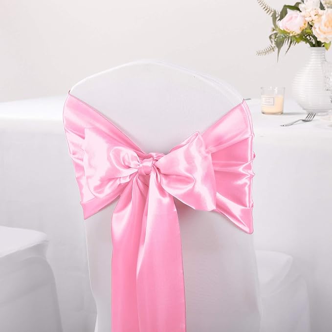 5-Pack Satin Table Runner Pink 12 x 108 inches Long, Table Runners - Image 7