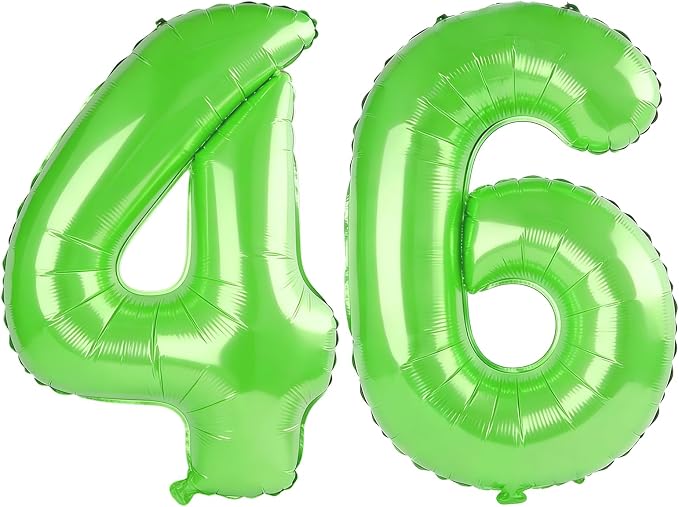 40 Inch Number 46 Balloons for 46th Birthday Party Decorations, 0-100 Fruit by FOBELEC