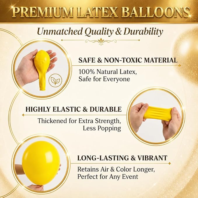 Hiins Pastel Yellow Balloons Tree Kit - Image 7
