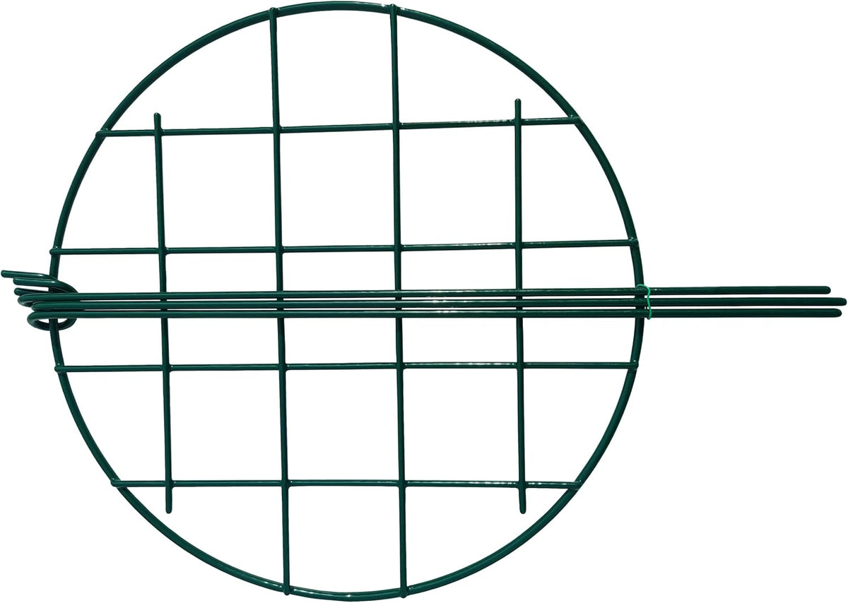 12 x 16 inch Poeny Cage Grow Through Grid Plant Brace Flower Support Rings, Pack of 10 Round Metal Plant Stakes Rings, Strong Large Garden Supports for Flowers, Peonies, Rose, Lily