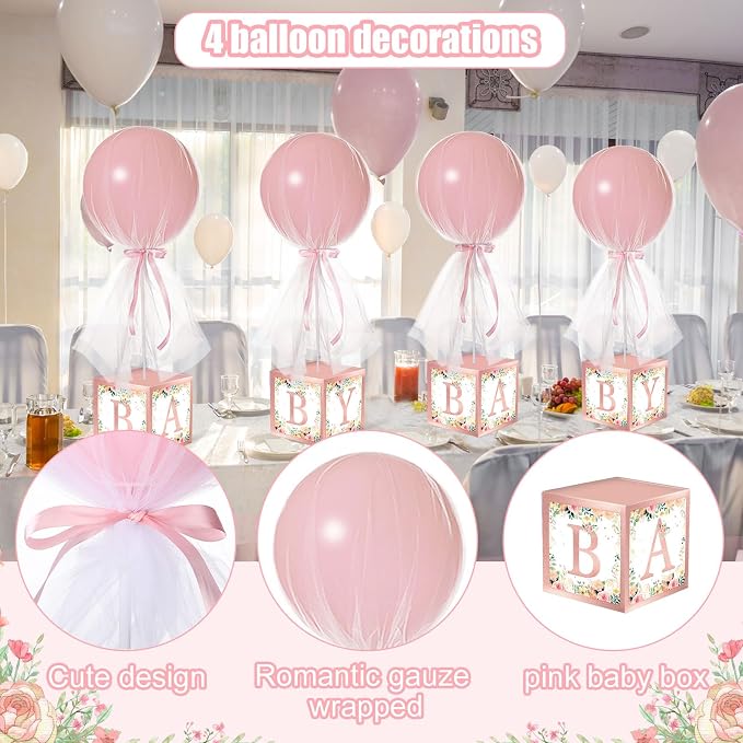 6 Set Pink Girl Tulle Tutu Balloon - Image 2