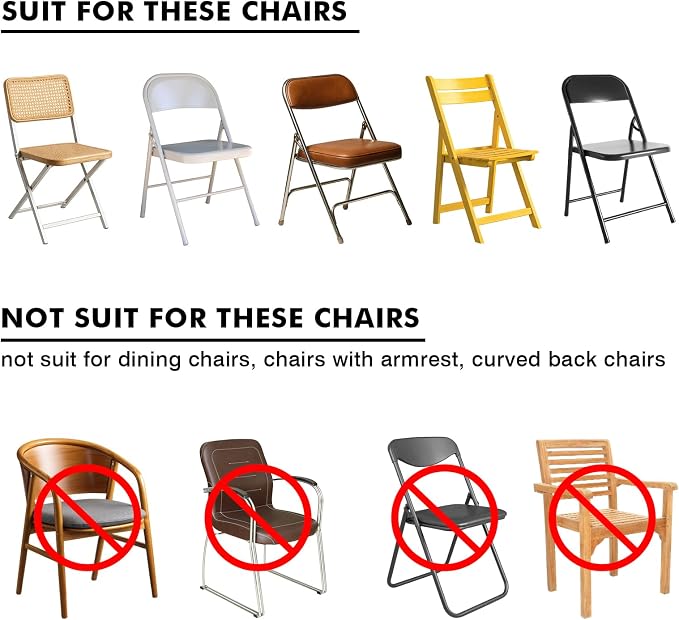 Fixwal 36 Pcs White Folding Chair Covers Spandex Stretch Slipcover | Spandex - Image 4
