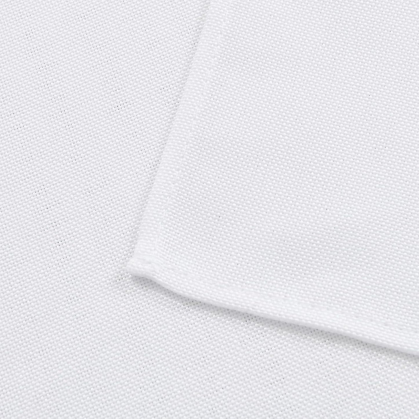 Hiasan 2 Pack Faux Linen Rectangle Tablecloth - Wrinkle and Stain Resistant Washable Table Cloth for Kitchen Dining Room Holiday Table Cover for Party Dinner, White, 54 x 120 Inch