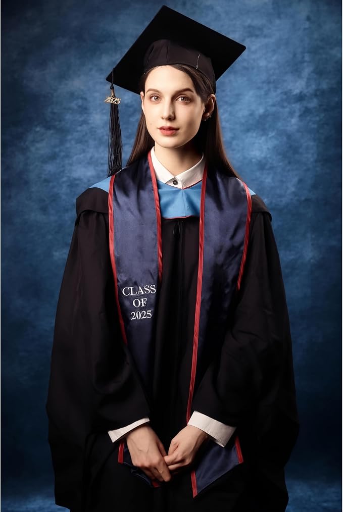 UrcTepics 8x16ft Dark Blue Abstract Fabric Backdrop. School Headshot, Senior - Image 3