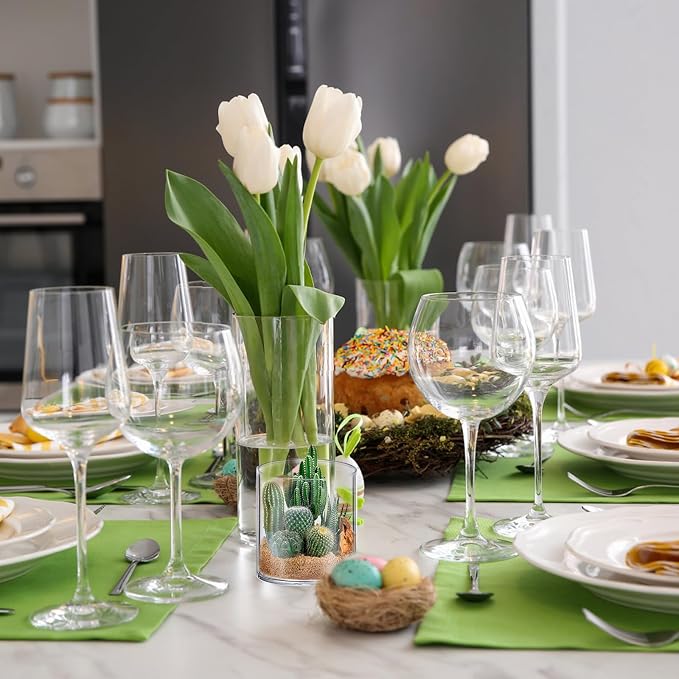 24 Pack Glass Cylinder Vases 4, 10 Inch Tall Clear Flower Vase Hurricane - Image 5