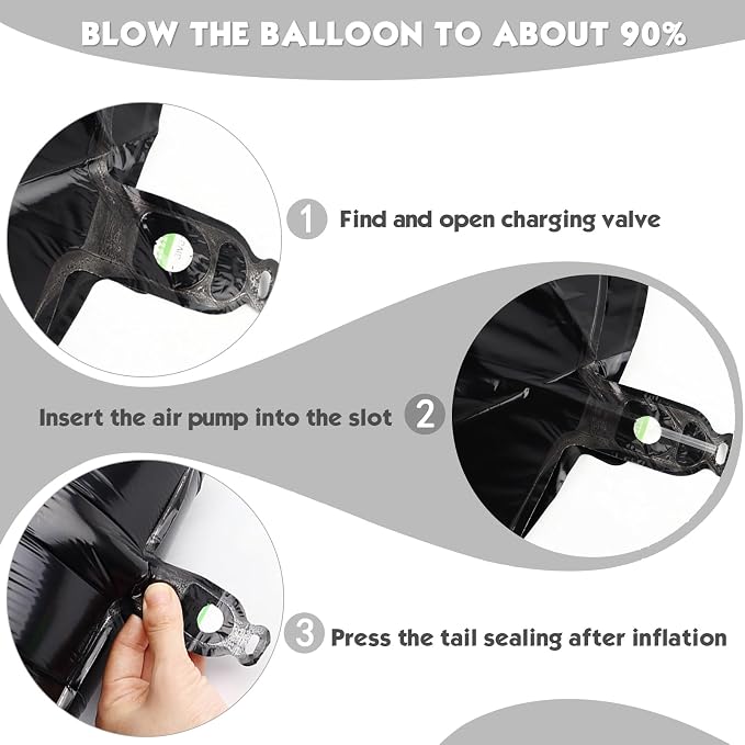 40 Inch Black Number 6 Balloon Birthday Party Decorations - Image 6