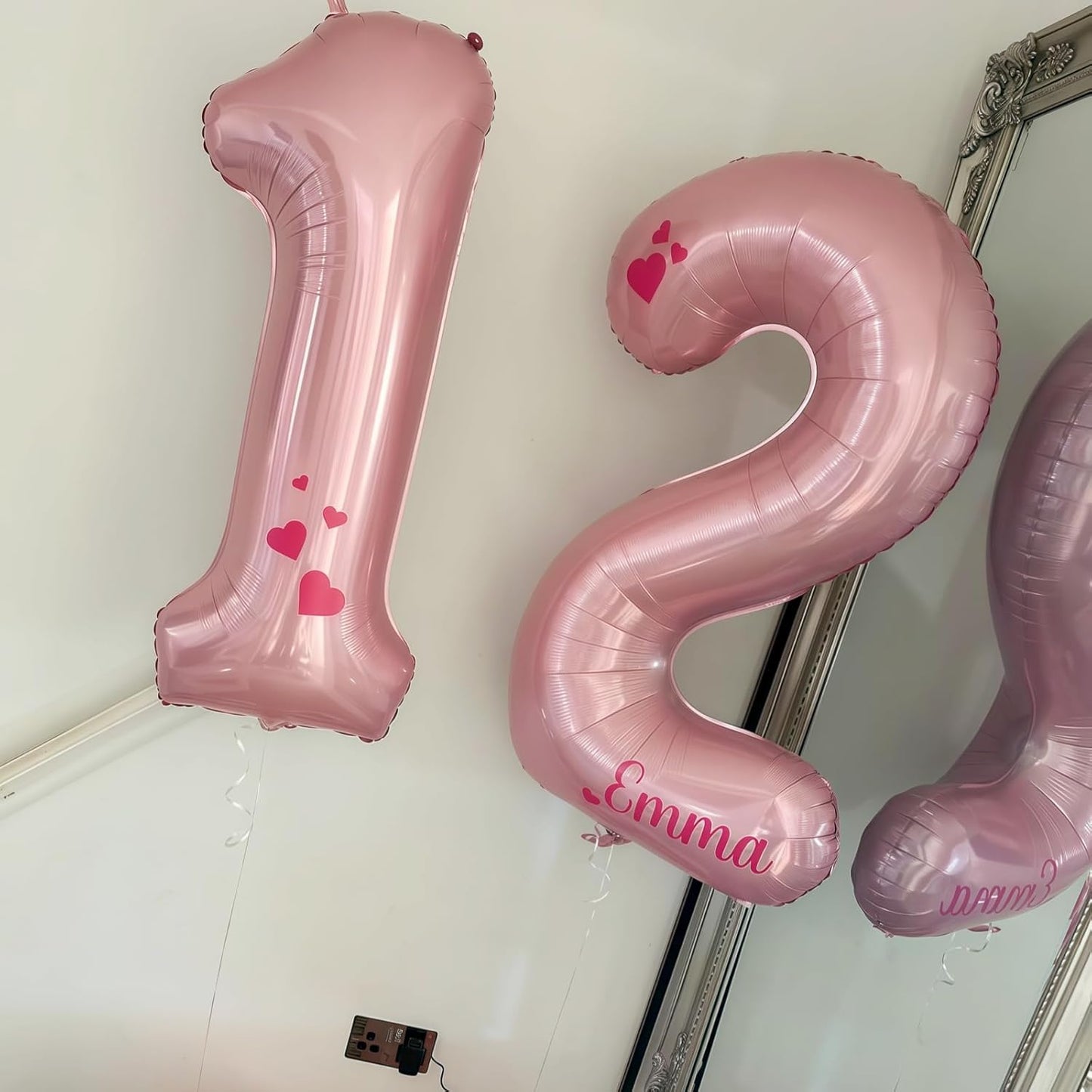 40 Inch 20th Birthday Balloon for Women - Pastel Pink Mylar Self Inflating 20 Balloon Numbers, Big 2 & 0 Helium Foil Birthday Party Decor