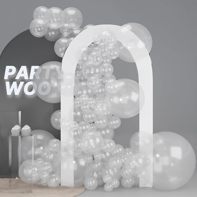 PartyWoo Clear Balloons 127pcs Different Sizes of 36 18 12 10 5 Inch | Balloons by PartyWoo