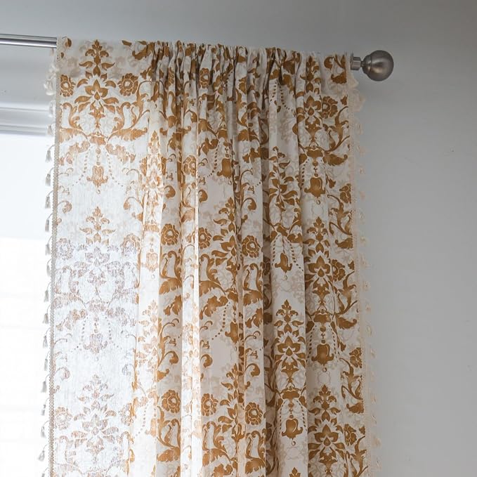 Sutuo Home Boho Curtains 63 Inches Length - Image 3