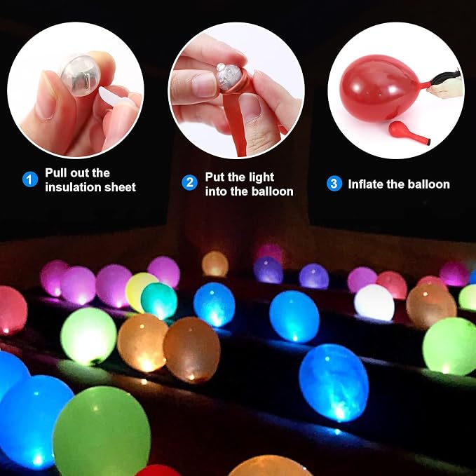 ZGWJ 100PCs Green Balloon Lights Mini, Battery Powered, Long Standby Time - Image 4