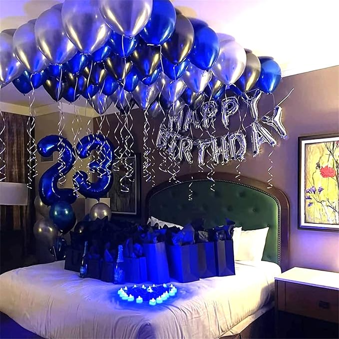 40" Balloon Number 2 Navy Blue, Large Dark Blue Foil Number Balloons Set 0-9 - Image 6