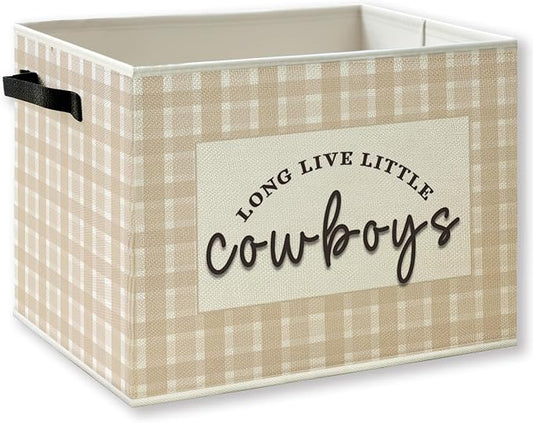 Western Cowboy Nursery Foldable Storage Bins Box by KSDUT