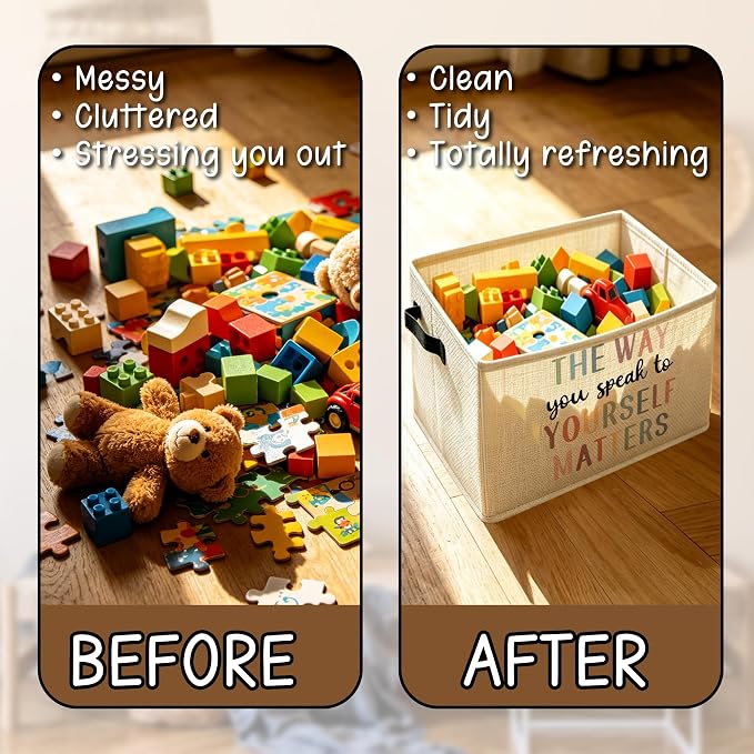 Inspirational Mental Health Classroom Storage Basket - Image 6