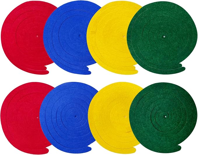 36 Pcs Mario Hanging Swirl Decorations Colorful Felt Swirl Streamer Spiral - Image 3