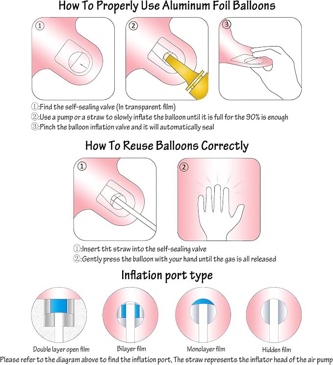Macaron Pink Number 6 Balloon 40in Large Helium Foil Polyester Film Balloon | - Image 3