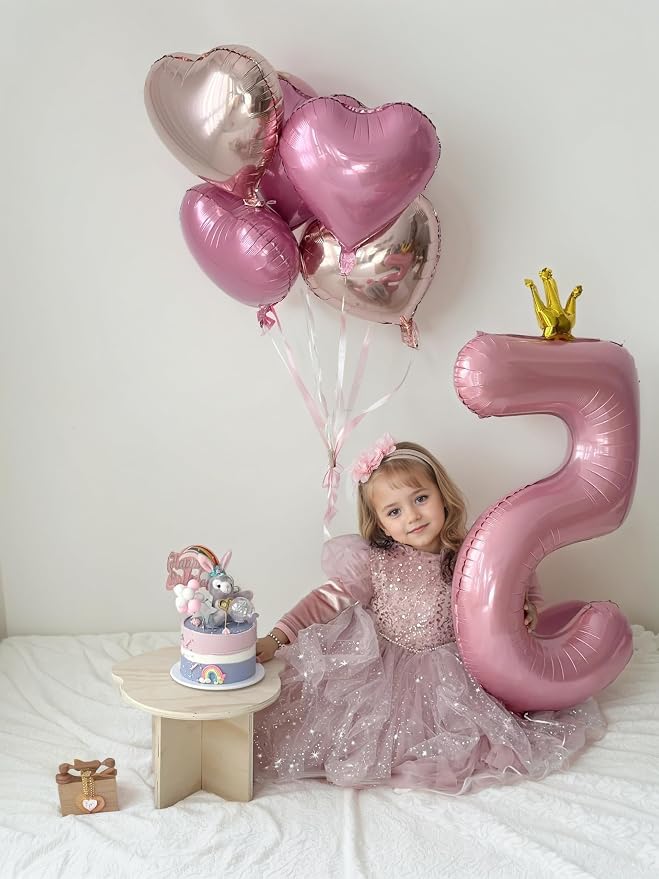 40 inch Pink Number 5 Balloon - Image 5