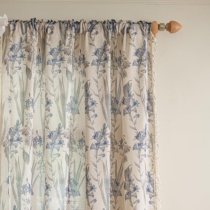 ENJOYBRIDAL Floral 84 Inch Curtains - Image 2