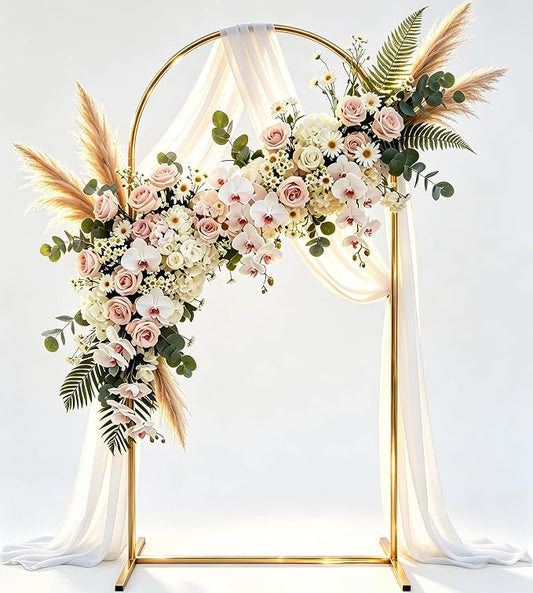 Metal Arch Backdrop Stand 7.2FT: Wedding Arch Frame by Unknown