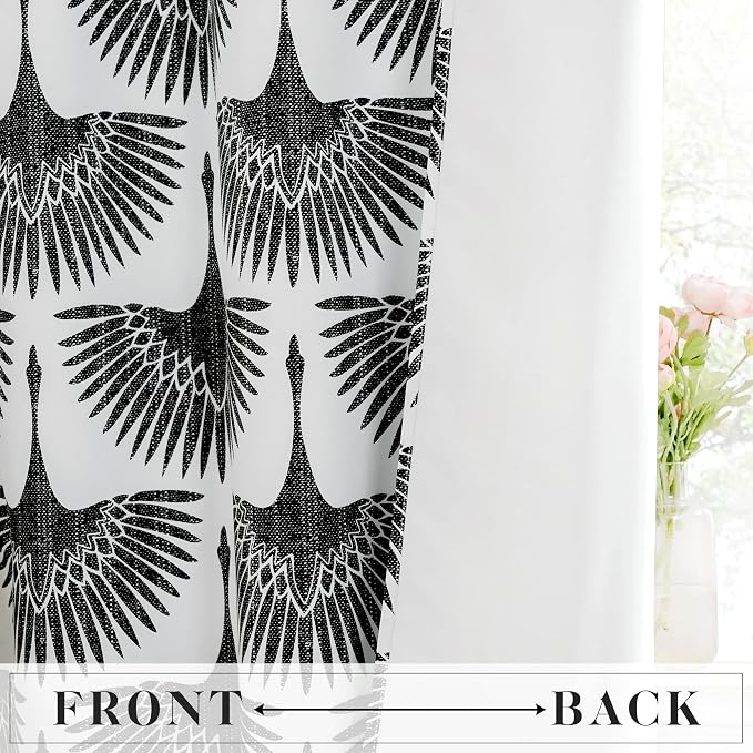 KGORGE Blackout Curtains Bird Animal Pattern Large Window - Image 3