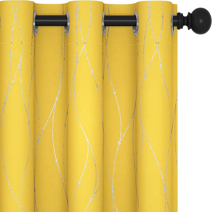 Deconovo Living Room Curtains 72 Inches Long, Thermal Insulated, Room Darkening by Unknown